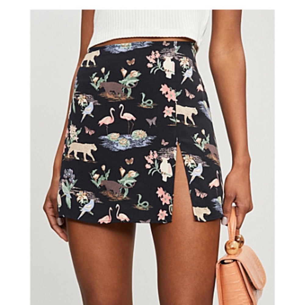 Reformation Margot Mini Skirt (Brasilia) - size 8